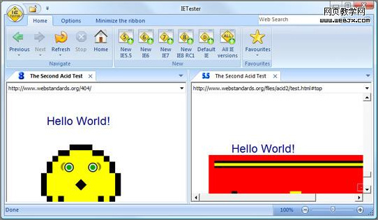 9&10、老版本的Internet Explorer