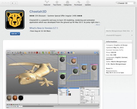 05_app_cheetah_3d 排名前20位的Mac App Store應用程序平面設計師。